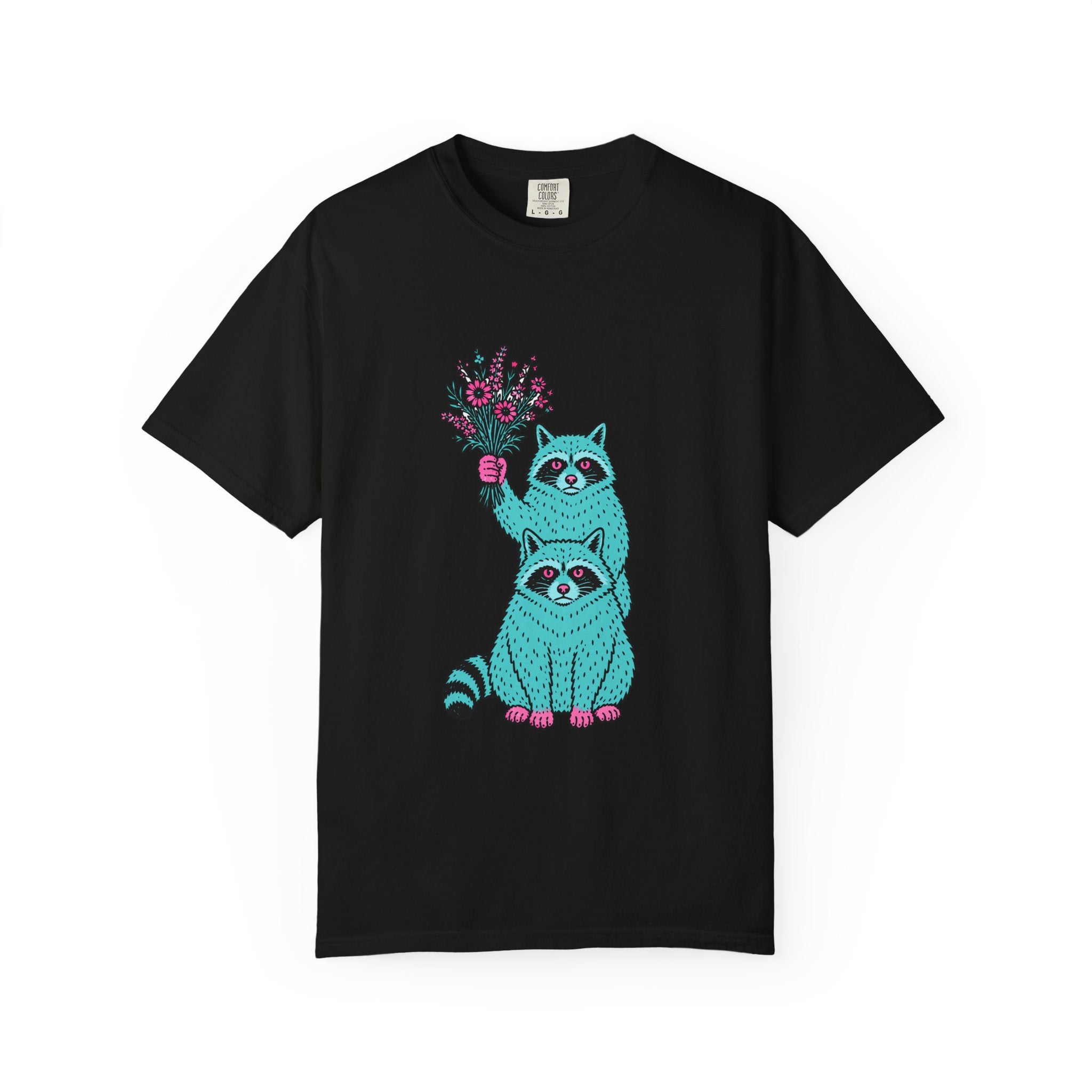 Wildflower Raccoons T-Shirt