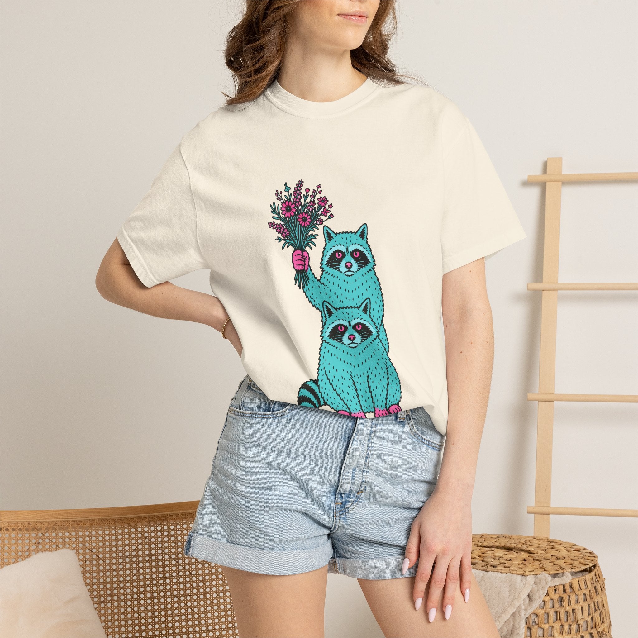 Wildflower Raccoons T-Shirt