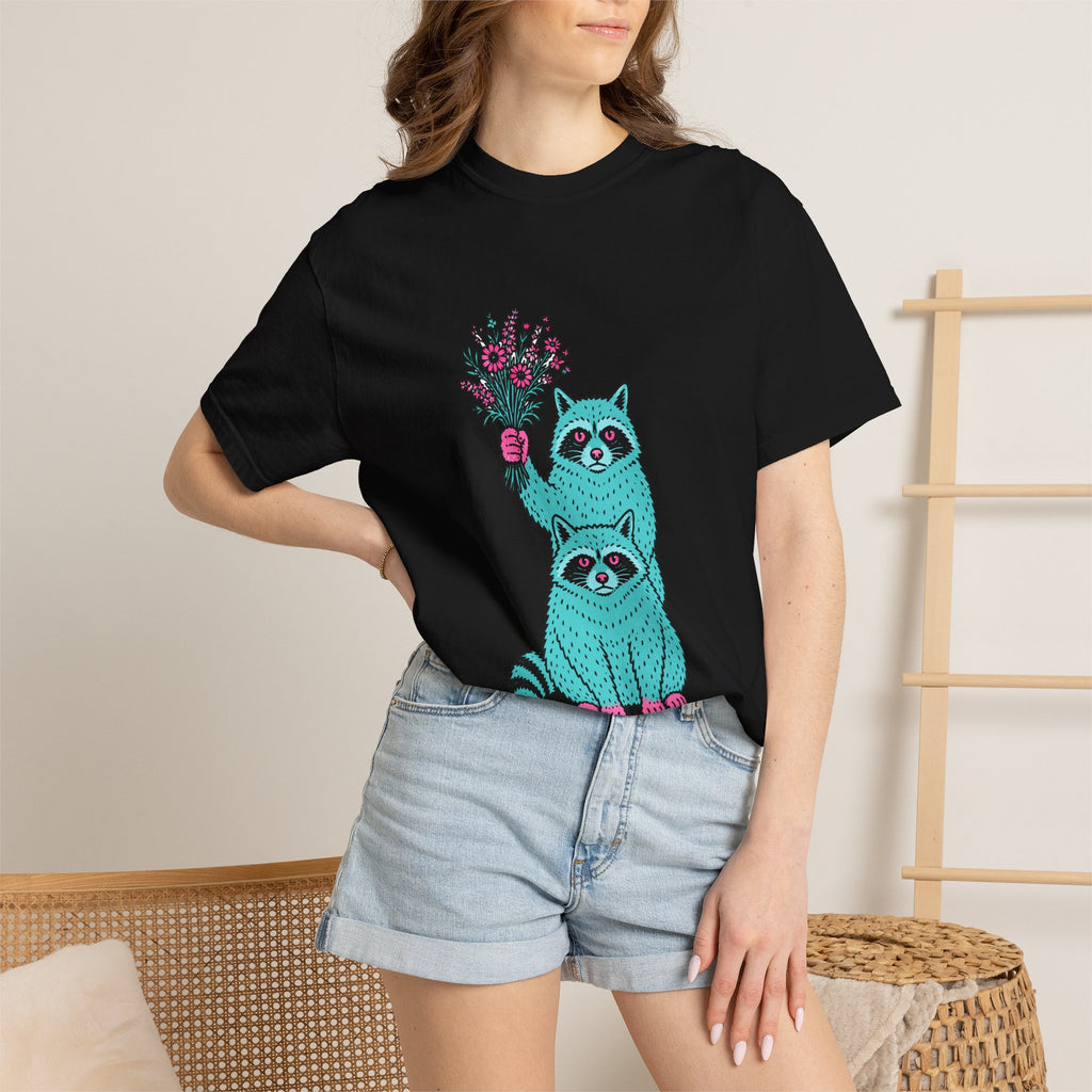 Wildflower Raccoons T-Shirt